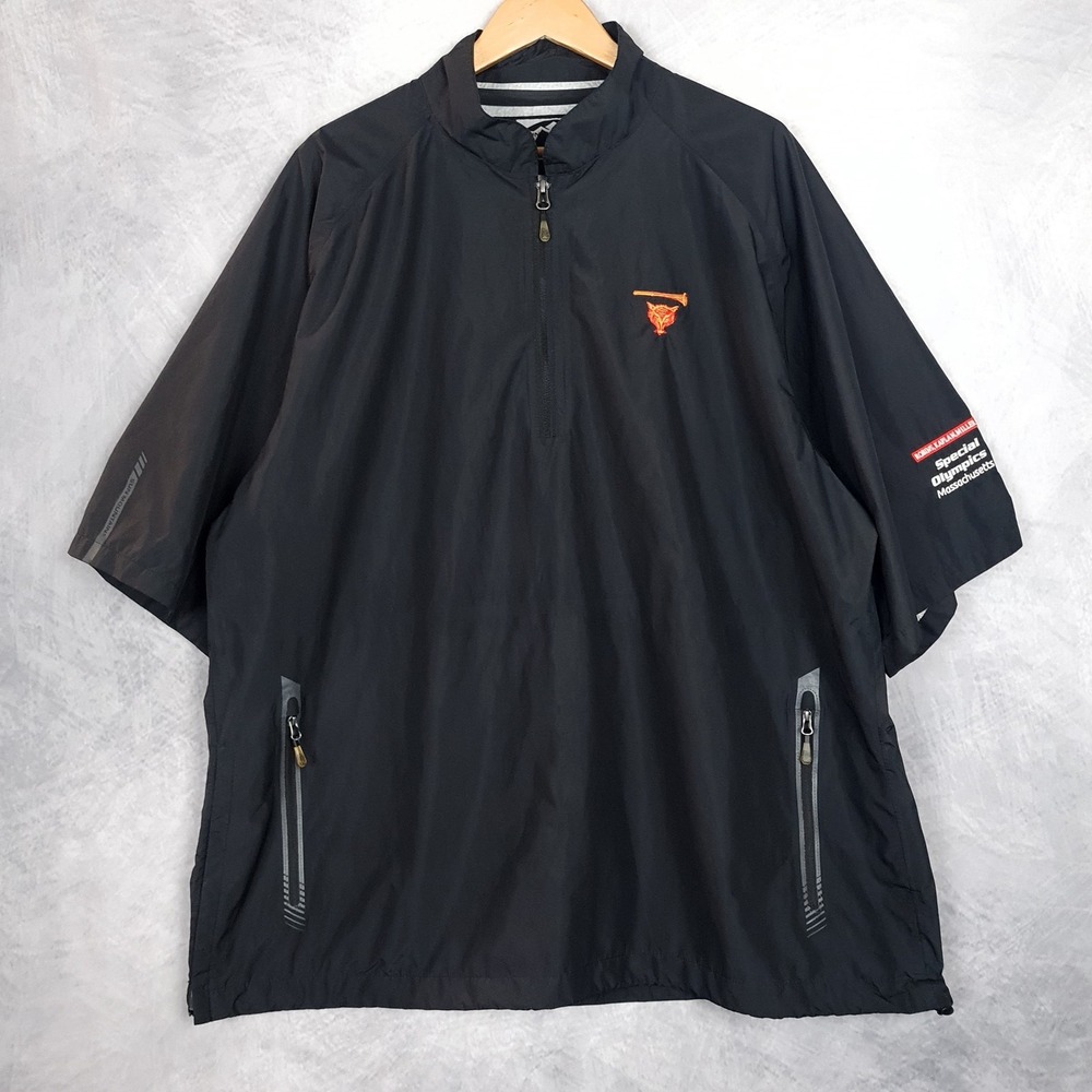 Sun Mountain Jacket Shirt Mens 3XL 1/2 Zip Golf Windbreaker Myopia Fox Hunt